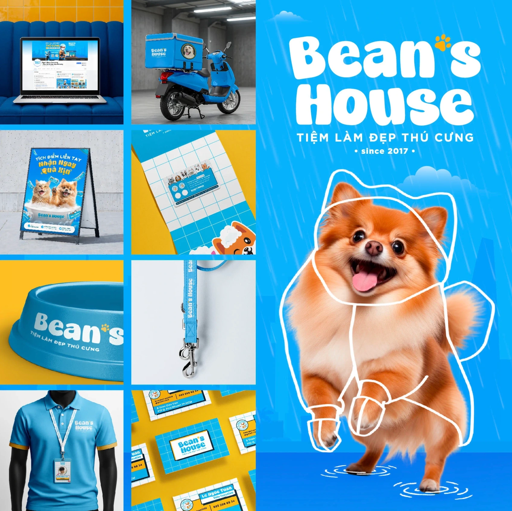 Hình ảnh thú cưng và các ứng dụng thương hiệu