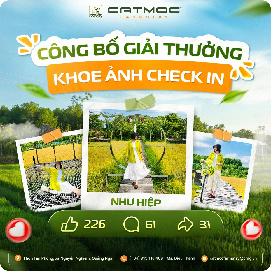 Công bố giải thưởng Khoe ảnh check-in