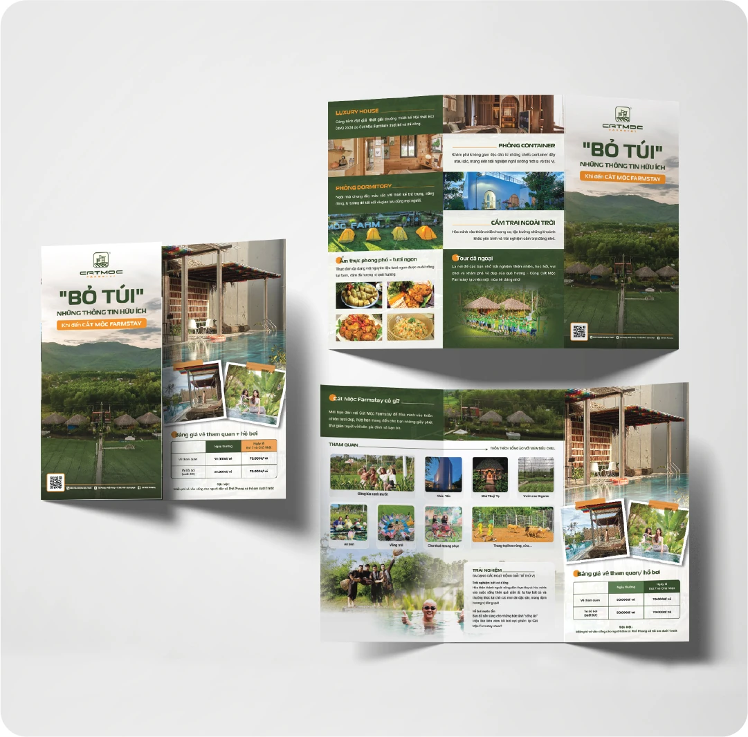 Thiết kế brochure giới thiệu điểm đến