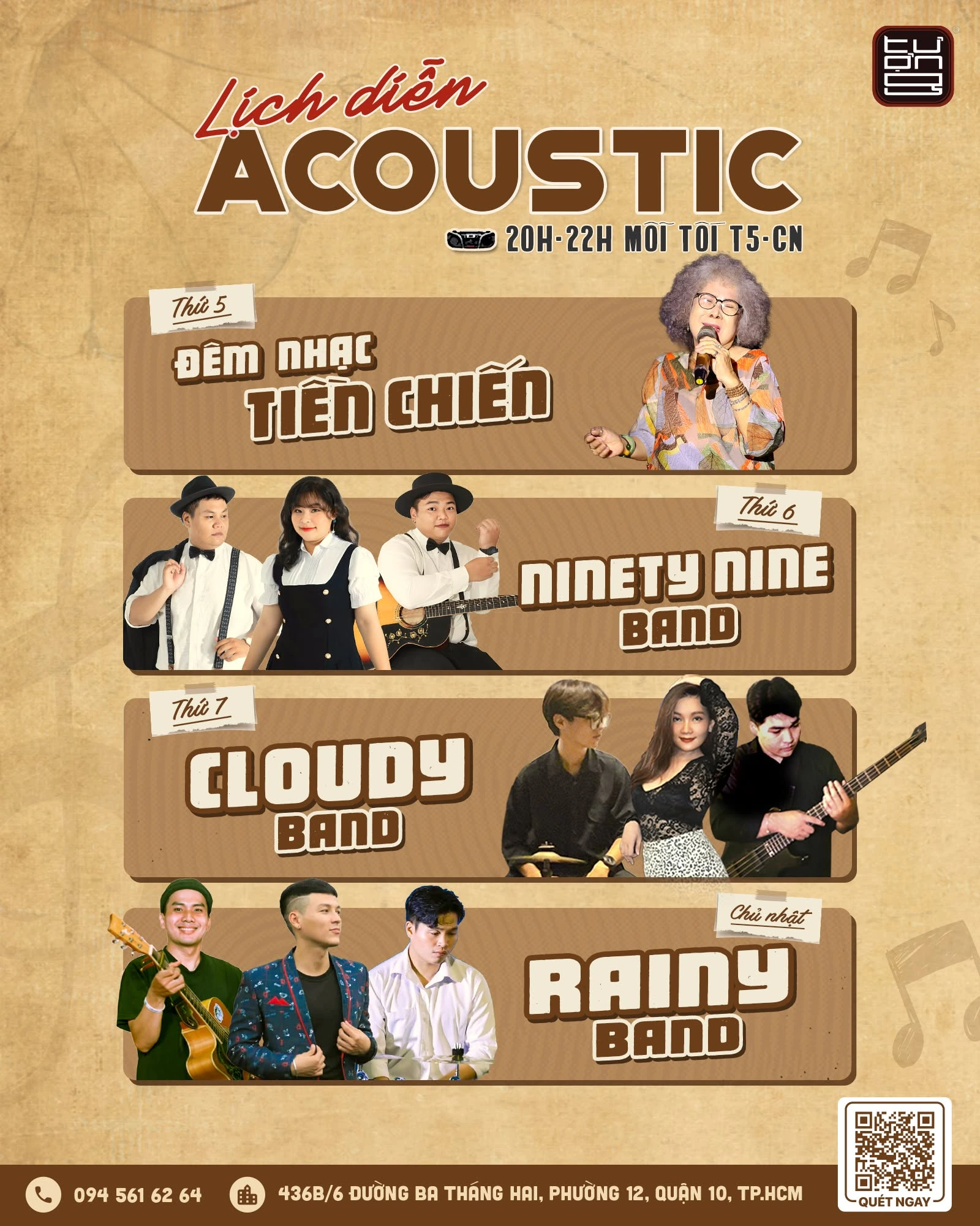 Thiết kế lịch diễn acoustic